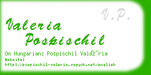 valeria pospischil business card